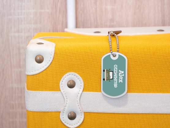 Etiqueta para mochilas