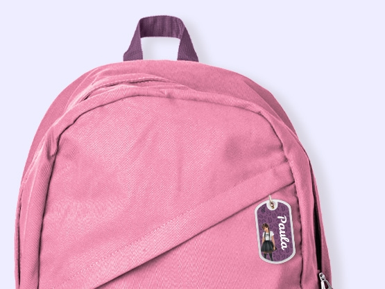 Etiqueta para mochila TOPModel