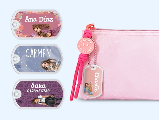 Etiqueta para mochila TOPModel