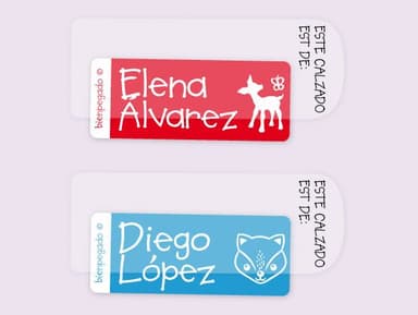 Etiquetas para zapatos