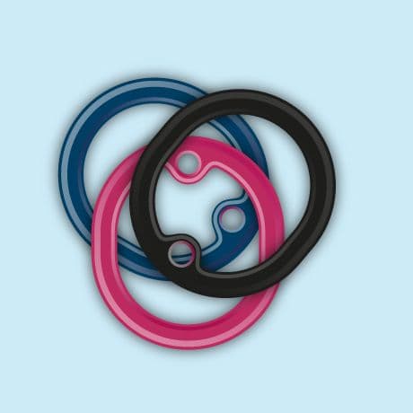 Anillos de goma para Mini chapa personalizada SOS