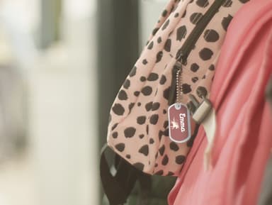Etiqueta para mochilas