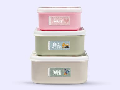 Etiquetas personalizadas con brillos