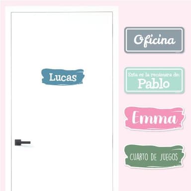 Pegatina para puerta básica