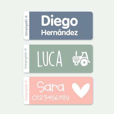 Etiquetas adhesivas personalizadas pequeñas