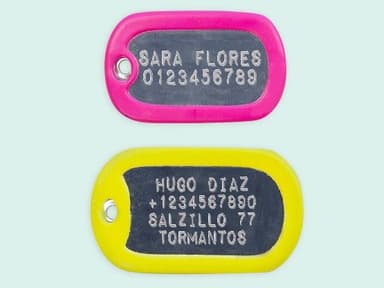 Chapa personalizada SOS