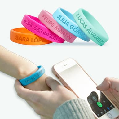 Pulsera personalizada SOS