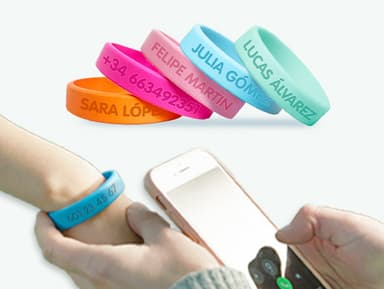 Pulsera personalizada SOS
