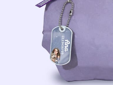 Etiqueta para mochila TOPModel