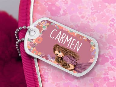 Etiqueta para mochila TOPModel