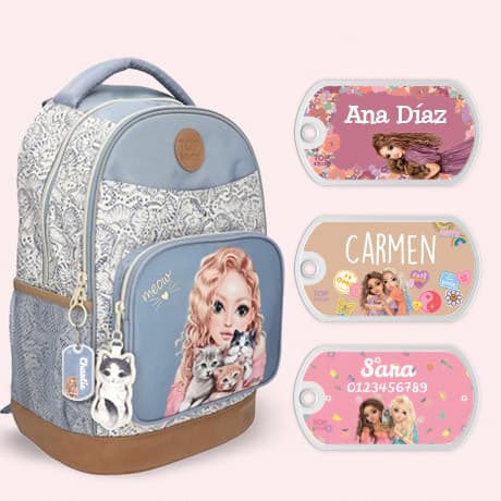 Etiqueta para mochila TOPModel