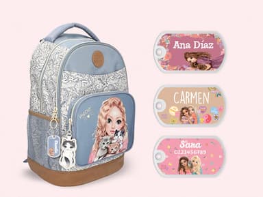 Etiqueta para mochila TOPModel