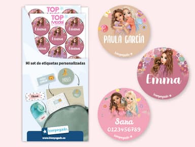 Etiquetas personalizadas redondas TOPModel